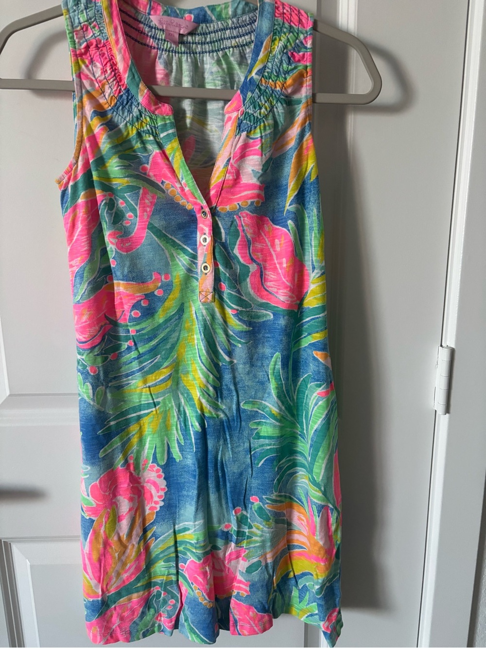 Lilly Pulitzer Dress Tropical Flamingo Pink, Green Blue Final Sale